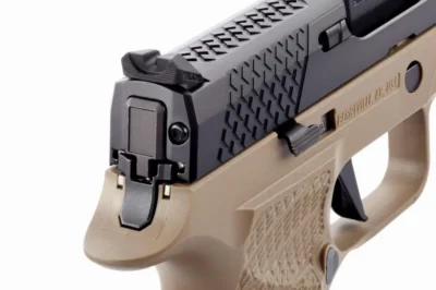 Wilson Combat SIGWCP320F9T P320  9mm Luger 4.70″ 17+1 Tan Black DLC Stainless St