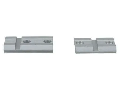 Weaver Mounts 48461 Top Mount Base Pairs   Moss/Rem Silver