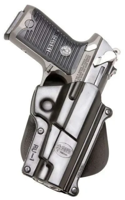 Fobus RU1 Standard  Belt Paddle Ruger P85/P89/P91 Plastic Black