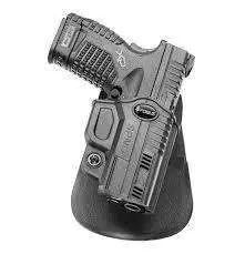 Fobus SPND Evolution  Belt Paddle Springfield XD-S Polymer Black