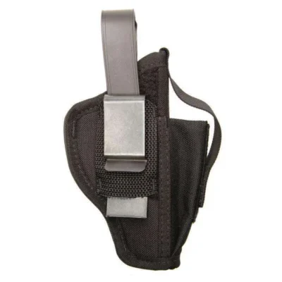 Blackhawk 40AM02BK Multi-Use with Mag Pouch OWB 3-4″ Med/Lg DA Revolver Nylon Bl