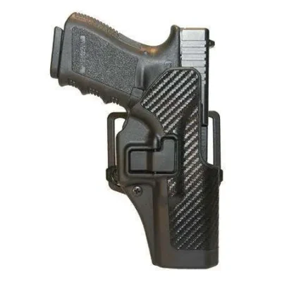 Blackhawk 410013BKR Serpa CQC Concealment Black Carbon Fiber Polymer OWB Glock 2