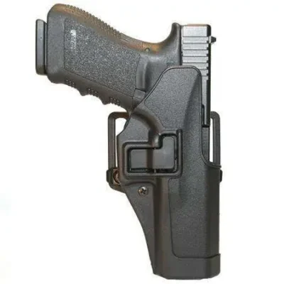Blackhawk 410532BKR Serpa CQC Concealment  Black Matte Polymer OWB Taurus 85 2″