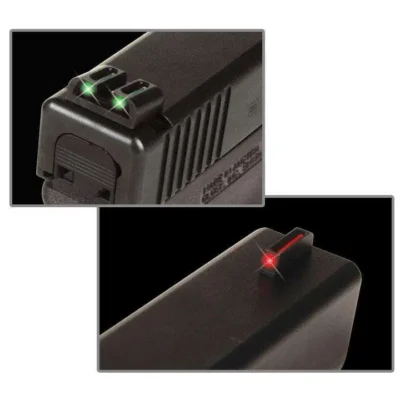 TruGlo TG131S2 Fiber-Optic  Red/Fiber Optic Front Sight-Green/Fiber Optic Rear Sight Sig Sauer P-Series #6 Front/#8 Rear
