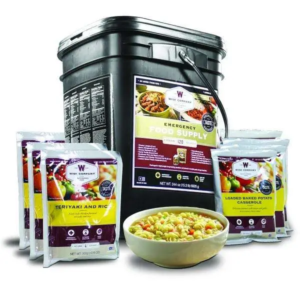 Wise Foods 01120 Grab and Go Bucket Entree Only 120 Servings Wise Foods 01120 Grab and Go Bucket Entree Only 120 Servings