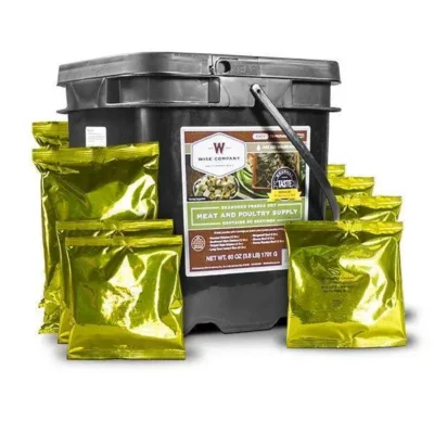 Wise Foods 07702 Grab and Go Bucket Freeze Dried Meat (60 Srvng(with Rice 20))