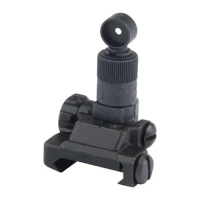 KNIGHTS MFG COMPANY 25650 Micro Iron Sights Rear Folding Black