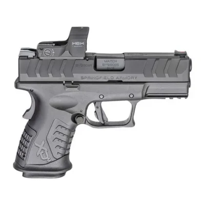 Springfield Armory XD-M Elite Compact OSP HEX Dragonfly 9mm Pistol – Blue/Black, 3.8″ Barrel, 14+1 Rounds, Polymer Grips, 3-Dot Sights
