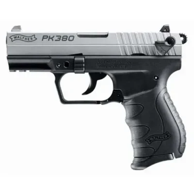 Walther Arms 5050309 PK380  380 ACP 3.66″ 8+1 Black Nickel Slide Black Polymer G