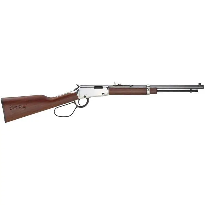 Henry H001TMER Frontier Carbine Evil Roy 22 Mag 9+1 17″ Brushed Nickel American Henry H001TMER Frontier Carbine Evil Roy 22 Mag 9+1 17″ Brushed Nickel American