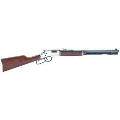 Henry H006S Big Boy Silver 44 Rem Mag 10+1 20″ Silver American Walnut Right Hand