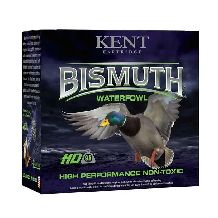 Kent Cartridge B123W404 Bismuth Waterfowl 12 Gauge 3.00″ 1 3/8 oz 4 Shot 25 Bx/