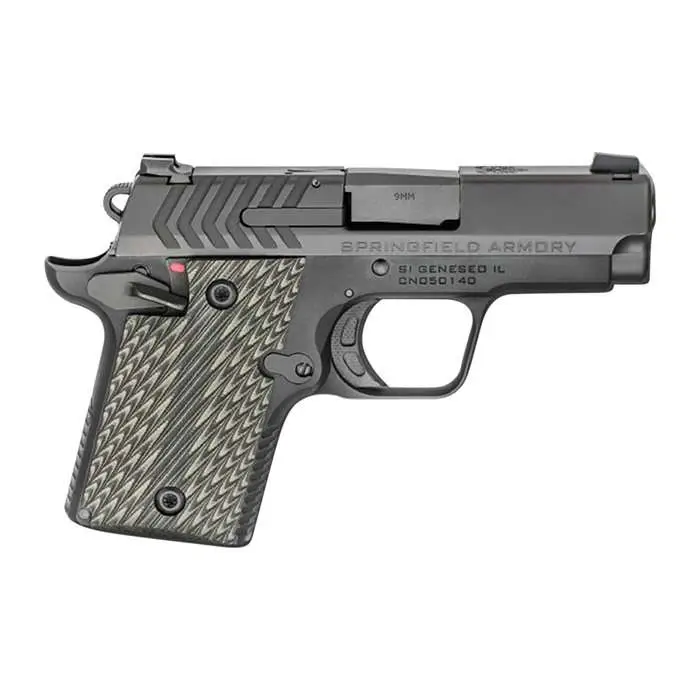 Springfield Armory PG9119 911 9mm Luger 2.70″ 6+1 & 7+1 Black Hardcoat Anodized