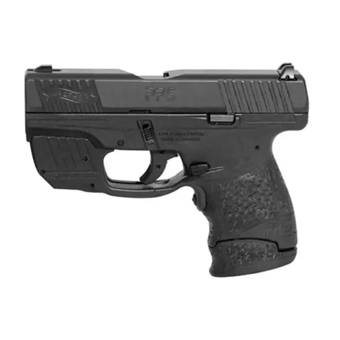 Walther Arms 2805963 PPS M2 9mm Luger 3.18″ 7+1 Black Black Polymer/Crimson Trac