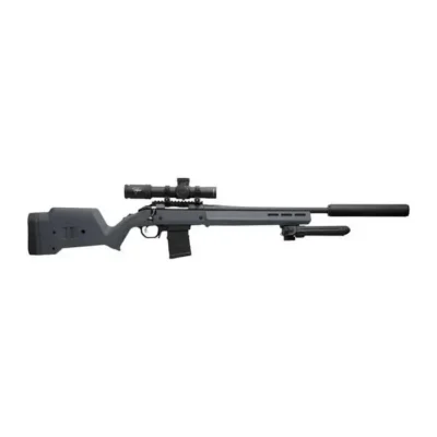 HUNTER AMERICAN STOCK W/ STANAG MAGAZINE WELL HUNTER AMERICAN STOCK STANAG MAGAZINE WELL GRAY