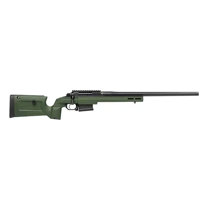 Aero Precision Solus Bravo 6.5 CM bolt action rifle black, w/ green KRG stock, 22″ sendero profile barrel Aero Precision Solus Bravo 6.5 CM bolt action rifle black, w/ green KRG stock, 22″ sendero profile barrel