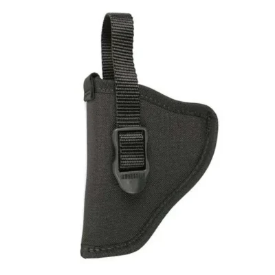Blackhawk 73NH00BKL Hip Holster  OWB LH 2-3″ Sm/Med DA Revolver Nylon Black