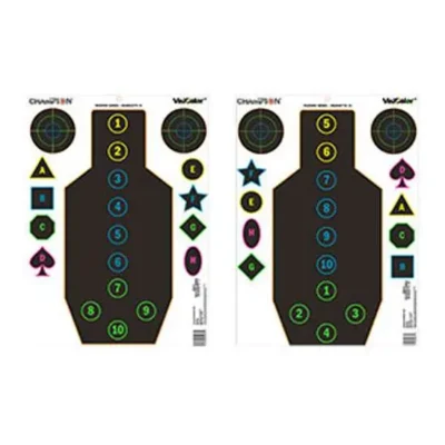 Champion Targets 45830 VisiColor Fun Games Paper 13″ x 18″ Aliens/Pong/Small Tar