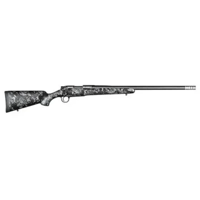 Christensen Arms 8010615700 Ridgeline FFT Full Size 300 WSM 3+1, 20″ Stainless Steel Threaded Barrel, Stainless Aluminum Receiver, Black w/Gray Accents Fixed Sporter w/Flash Forged Technology Stock