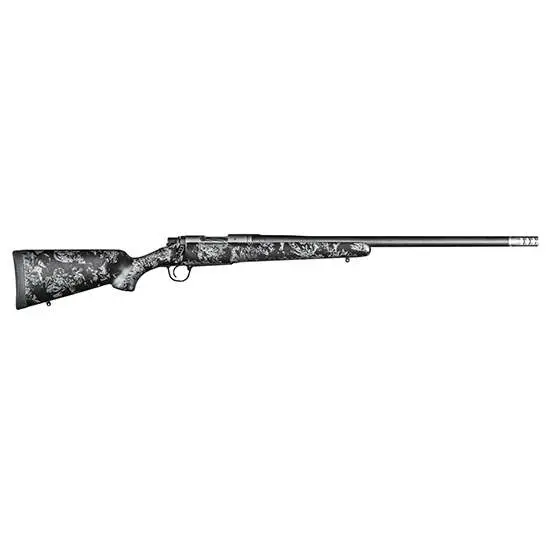Christensen Arms 8010615700 Ridgeline FFT Full Size 300 WSM 3+1, 20″ Stainless Steel Threaded Barrel, Stainless Aluminum Receiver, Black w/Gray Accents Fixed Sporter w/Flash Forged Technology Stock