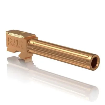 CMC TRIGGERS MATCH PRECISION 9MM 4.48″ MATCH GRADE FLUTED NON-THREADED BARREL, BRONZE TICN – 75514