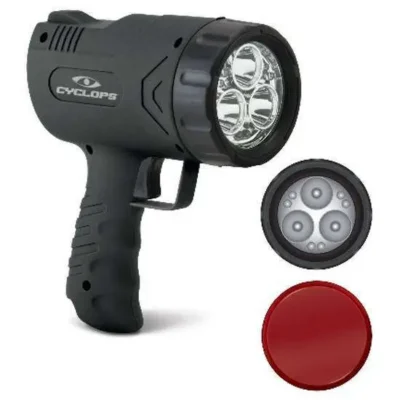 Cyclops CYCX500H Sirius 500 Spotlight 500/45 Lumens LED Polymer Black 6 Volt