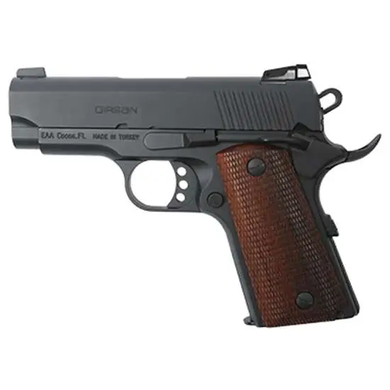 EAA 390045 Girsan MC1911 Officer 9mm Luger 3.40″ 7+1 Black Checkered Laminate Gr EAA 390045 Girsan MC1911 Officer 9mm Luger 3.40″ 7+1 Black Checkered Laminate Gr