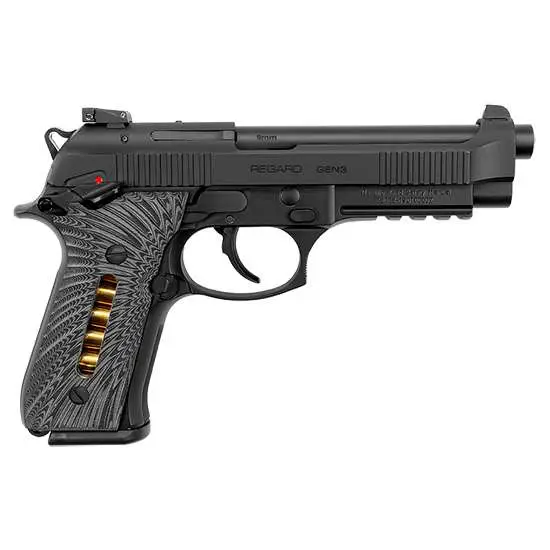 EAA 390086 Girsan Regard MC Gen3 9mm Luger 4.90″ 18+1 Black Black G10 Grip EAA 390086 Girsan Regard MC Gen3 9mm Luger 4.90″ 18+1 Black Black G10 Grip
