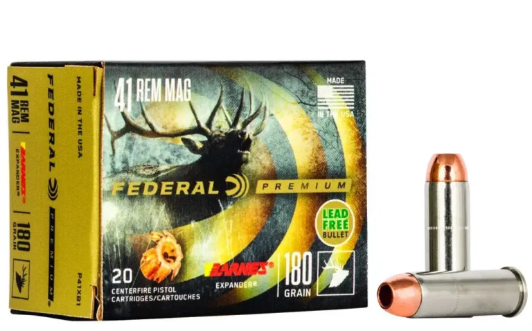 Federal P41XB1 Premium  41 Rem Mag 180 gr Barnes Expander BRX 20 Bx/ 10 Cs