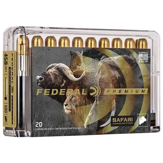 FEDERAL 458 LOTT 500GR TROPHY BONDED SLEDGEHAMMER AMMO 20RD FEDERAL 458 LOTT 500GR TROPHY BONDED SLEDGEHAMMER AMMO 20RD