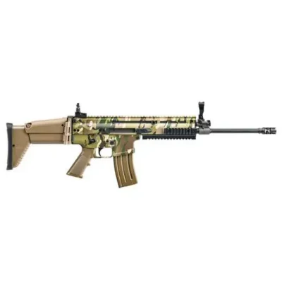 FN 38101307 SCAR 16s NRCH 5.56x45mm NATO 16.25″ Barrel 30+1, MultiCam Receiver, FDE Telescoping Side-Folding Stock With Adjustable Cheekpiece, Optics Ready