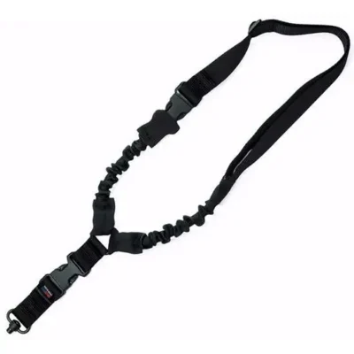 GrovTec US Inc GTSL52 Single Point Black Elastic Bungee Rifle/Shotgun