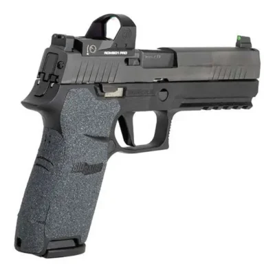 Wrapter Grit Adhesive Grip Sig Sauer P320 Black Med.Grip Module Full Size