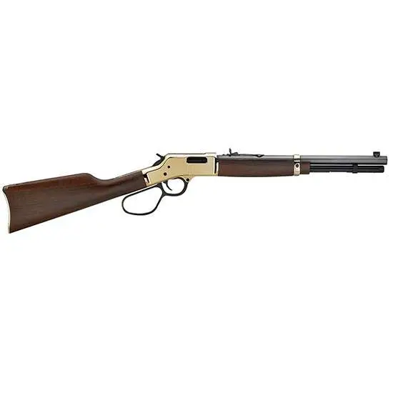 Henry H006MR Big Boy Carbine 357 Mag 7+1 16.50″ Polished Brass American Walnut R Henry H006MR Big Boy Carbine 357 Mag 7+1 16.50″ Polished Brass American Walnut R