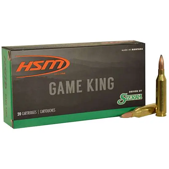 HSM 7STW8N Game King  7mm STW 160 gr Spitzer Boat Tail (SBT) 20 Bx/ 20 Cs