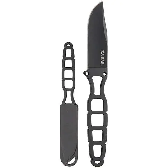 Ka-Bar 1118BP Skeleton 2.50″ Clip Point Plain 5Cr15 Stainless Handle Fixed W/Sh Ka-Bar 1118BP Skeleton 2.50″ Clip Point Plain 5Cr15 Stainless Handle Fixed W/Sh
