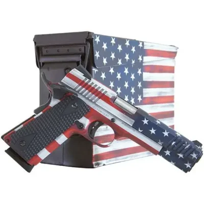 Armscor Citadel CITC45FUSAAC M-1911 with Ammo Can 45 ACP 5″ 8+1 American Flag Cerakote B