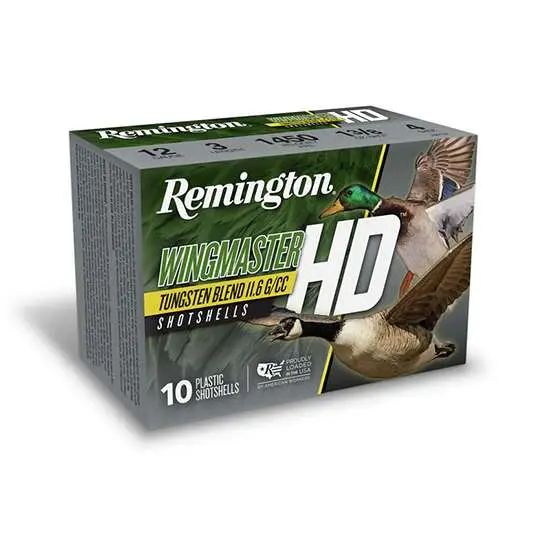 REMINGTON WINGMASTER HD HUNTING LOADS 12GA 3-1/2IN 1-3/4OZ BB AMMO 10RD REMINGTON WINGMASTER HD HUNTING LOADS 12GA 3-1/2IN 1-3/4OZ BB AMMO 10RD