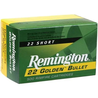 Remington Ammunition 1022 Golden Bullet  22 Short 29 gr Plated Lead Round Nose 5