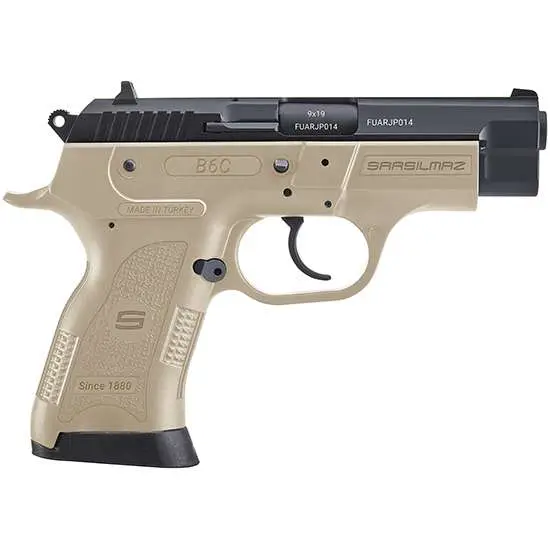 Sar USA B6C9FD B6C 9mm Luger 3.80″ 13+1 Flat Dark Earth Black Oxide Steel Flat Sar USA B6C9FD B6C 9mm Luger 3.80″ 13+1 Flat Dark Earth Black Oxide Steel Flat