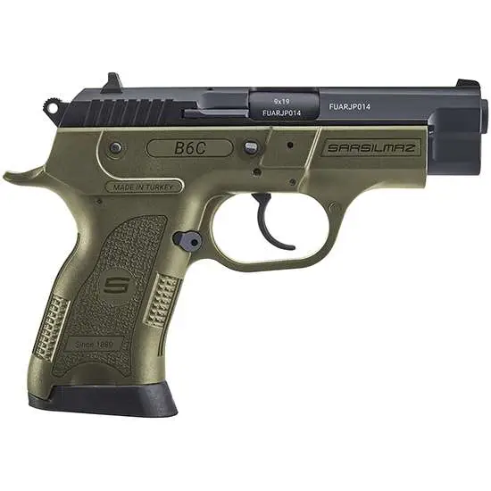 Sar USA B6C9OD B6C 9mm Luger 3.80″ 13+1 OD Green Black Oxide Steel OD Green Pol Sar USA B6C9OD B6C 9mm Luger 3.80″ 13+1 OD Green Black Oxide Steel OD Green Pol