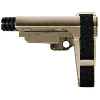 SB Tactical SBA302SB AR Brace SBA3 AR Platforms Flat Dark Earth Elasto-Polymer