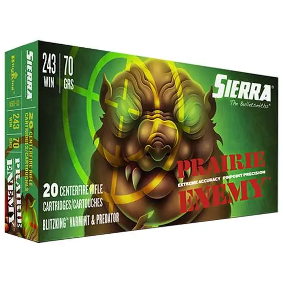 Sierra A150702 GameChanger 243 Win 70 gr Sierra BlitzKing 20 Bx/ 10 Cs Sierra A150702 GameChanger 243 Win 70 gr Sierra BlitzKing 20 Bx/ 10 Cs