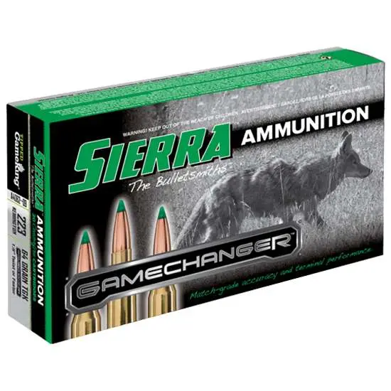 Sierra A406209 GameChanger 223 Rem 64 gr Tipped GameKing 20 Bx/ 10 Cs Sierra A406209 GameChanger 223 Rem 64 gr Tipped GameKing 20 Bx/ 10 Cs