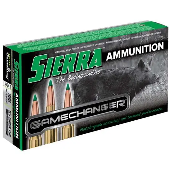Sierra A462510 GameChanger 300 Blackout 125 gr Tipped GameKing 20 Bx/ 10 Cs Sierra A462510 GameChanger 300 Blackout 125 gr Tipped GameKing 20 Bx/ 10 Cs