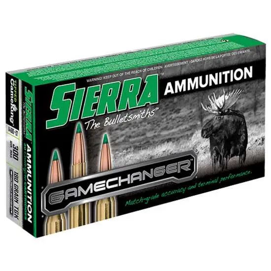 Sierra A468007 GameChanger 300 Win Mag 180 gr Tipped GameKing 20 Bx/ 10 Cs Sierra A468007 GameChanger 300 Win Mag 180 gr Tipped GameKing 20 Bx/ 10 Cs
