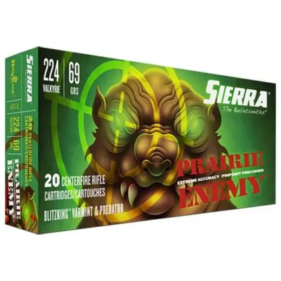 Sierra A717112 GameChanger  224 Valkyrie 69 gr Sierra BlitzKing 20 Bx/ 10 Cs