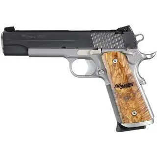 Sig Sauer 191145STX 1911 Full Size STX 45 ACP 5″ 8+1 Stainless Steel Burled Mapl Sig Sauer 191145STX 1911 Full Size STX 45 ACP 5″ 8+1 Stainless Steel Burled Mapl