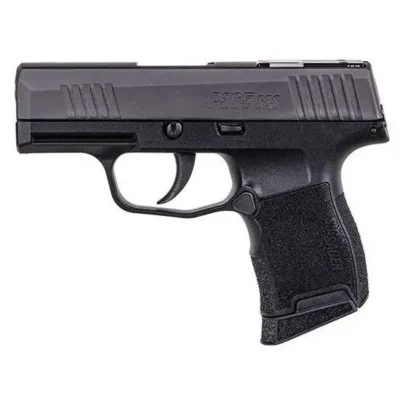 Sig Sauer 3659SAS P365 SAS 9mm Luger 3.10″ 10+1 Black Steel, Black Polymer Grip