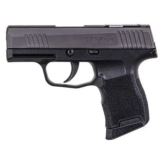 Sig Sauer 3659SAS P365 SAS 9mm Luger 3.10″ 10+1 Black Steel, Black Polymer Grip